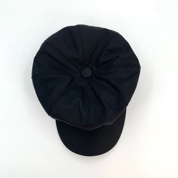 Prada Milano Black Re-Nylon Newsboy Hat S Recycled Polyamide & Cotton Cap With S main image 4
